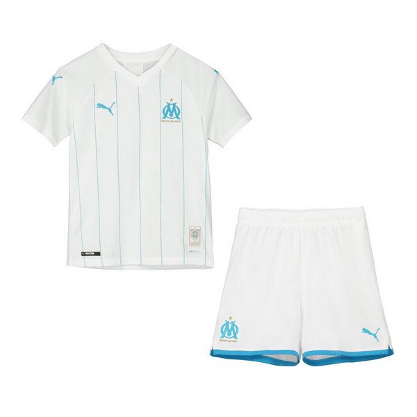 Maillot Football Marseille Domicile Enfant 2019-20 Blanc